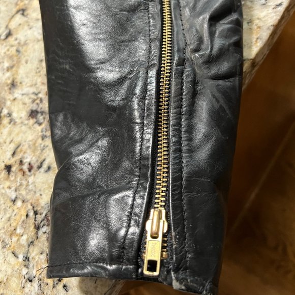 Men's Vintage Leather Jacket- M - 40 R - Picture 6 of 6